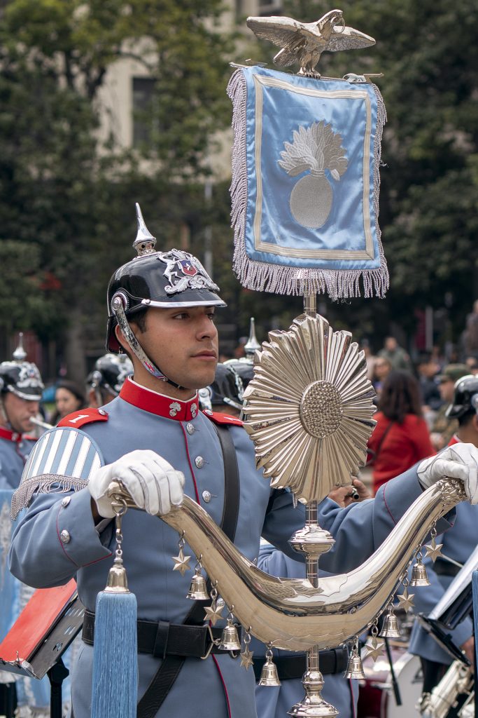 Schellenbaum del Regimiento Escolta Presidencial Granaderos